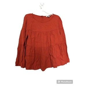 Madewell Blouse rust orange size XS women’s‎
